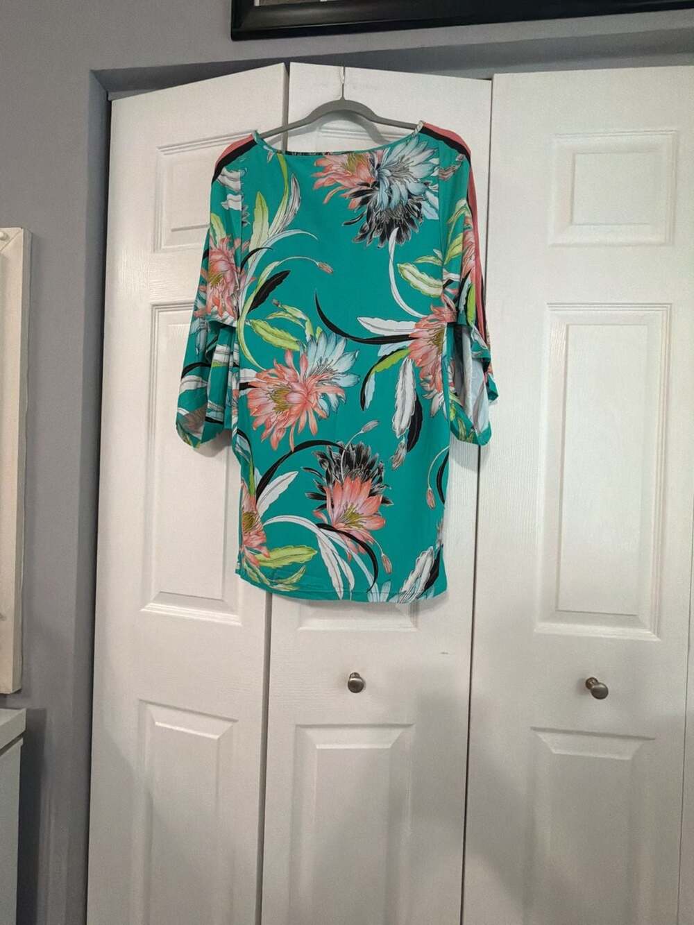 Trina Turk Shangri La Floral Caftan Swim Cover Up Tunic